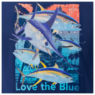 Thumbnail 5: Guy Harvey Guy Harvey Mens Tropical Sword Graphic Short Sleeve T-Shirt 