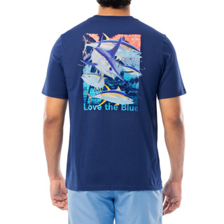 Thumbnail 1: Guy Harvey Guy Harvey Mens Tropical Sword Graphic Short Sleeve T-Shirt 