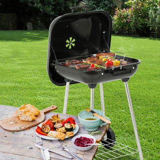 Thumbnail 26: MASTER COOK Master Cook 18 in. Square Porcelain Enameled Charcoal Grill 