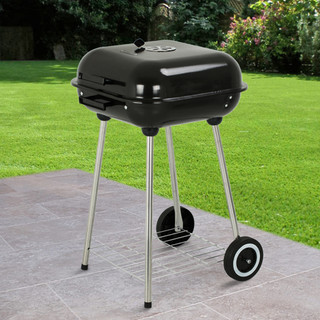Thumbnail 1: MASTER COOK Master Cook 18 in. Square Porcelain Enameled Charcoal Grill 