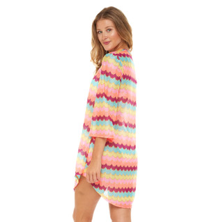 Thumbnail 6: Jordan Taylor Jordan Taylor Womens Multi V-Neck Bell Sleeve Tunic 