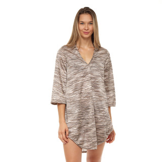 Thumbnail 2: Jordan Taylor Jordan Taylor Womens Dune V-Neck Bell Sleeve Tunic 