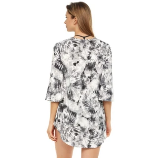 Thumbnail 2: Jordan Taylor Jordan Taylor Womens Tie Dye V-Neck Bell Sleeve Tunic 