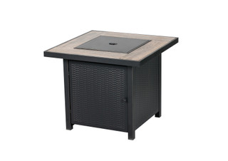 Thumbnail 6: HEAT MAXX Heat Maxx 30 in. Square Propane Fire Pit & Wicker Sidewalls 