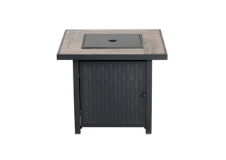 Thumbnail 4: HEAT MAXX Heat Maxx 30 in. Square Propane Fire Pit & Wicker Sidewalls 