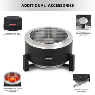 Thumbnail 10: HEAT MAXX Heat Maxx 22 in. Multi Fuel Smokeless Fire Pit 