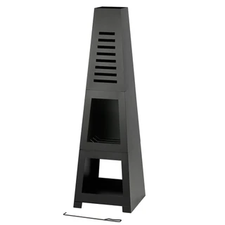 Thumbnail 2: HEAT MAXX Heat Maxx 59 in. Tall Steel Modern Chiminea 