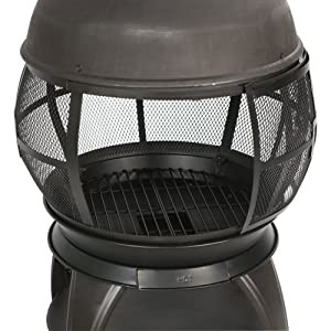Thumbnail 8: HEAT MAXX Heat Maxx 45 in. Tall Cast Iron Chiminea 