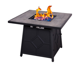 Thumbnail 2: HEAT MAXX Heat Maxx 32 in. Square Fire Pit With Stamped Steel Sides 