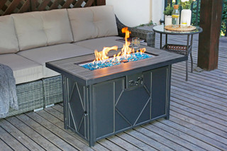 Thumbnail 12: HEAT MAXX Heat Maxx 42 in. x 24 in. Rectangular Propane Fire Pit 