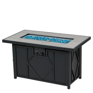 Thumbnail 8: HEAT MAXX Heat Maxx 42 in. x 24 in. Rectangular Propane Fire Pit 