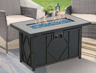 Thumbnail 2: HEAT MAXX Heat Maxx 42 in. x 24 in. Rectangular Propane Fire Pit 