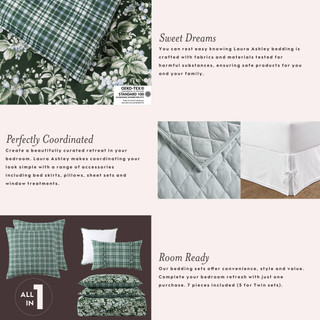 Thumbnail 31: Laura Ashley Laura Ashley Cassidy Floral Duvet Cover Set 