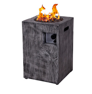 Thumbnail 1: HEAT MAXX Heat Maxx 16 in. x 25 in. Square Lava Rock Fire Pit 