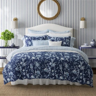 Thumbnail 4: Laura Ashley Laura Ashley Branch Toile Duvet Cover Set 