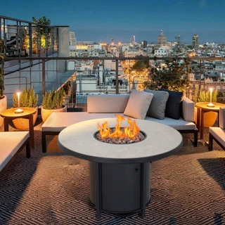 Thumbnail 1: HEAT MAXX Heat Maxx 42 in. Round Propane Fire Table 