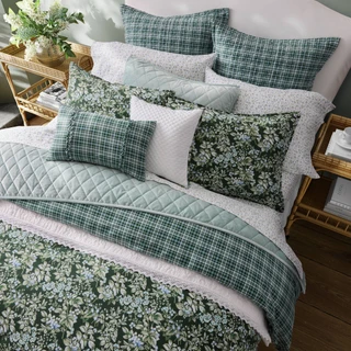 Thumbnail 15: Laura Ashley Laura Ashley Bramble Floral 7 Pc. Duvet Cover Set 
