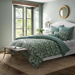 Thumbnail 6: Laura Ashley Laura Ashley Bramble Floral 7 Pc. Duvet Cover Set 