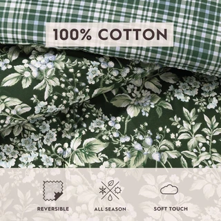 Thumbnail 55: Laura Ashley Laura Ashley Bramble Floral 7 Pc. Duvet Cover Set 
