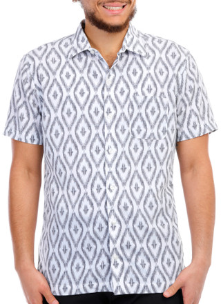 Thumbnail 2: Van Heusen Van Heusen Men's Print Short Sleeve Buttoned Shirt 