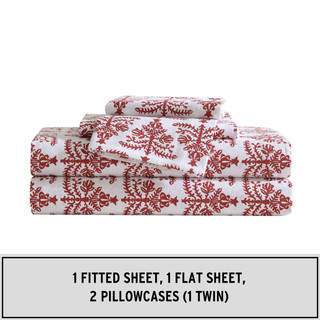 Thumbnail 35: Eddie Bauer Jolly Trees Flannel Sheet Set 