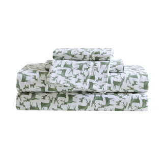 Thumbnail 10: Eddie Bauer Deer Camp Flannel Sheet Set 