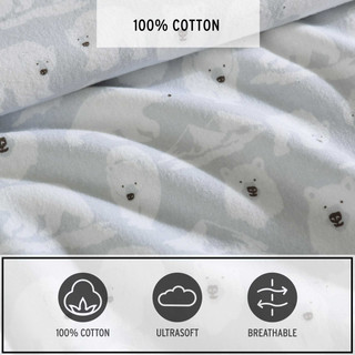 Thumbnail 20: Eddie Bauer Explorer Bears Flannel Sheet Set 