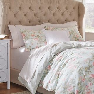 Thumbnail 16: Laura Ashley Laura Ashley Madelynn Floral Duvet Cover Set 