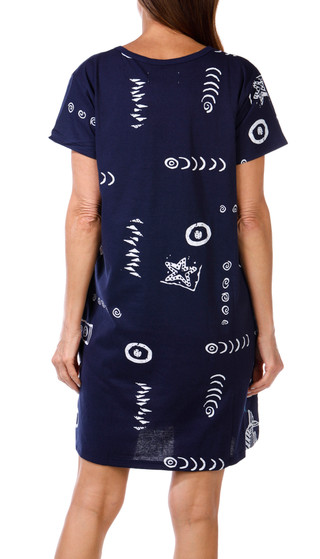 Thumbnail 3: In Gear In Gear Womens Short Sleeve Fish Print Swim Coverup 