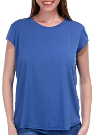 Thumbnail 1: Blue Sol Blue Sol Womens Solid Color Cap Sleeve Top 