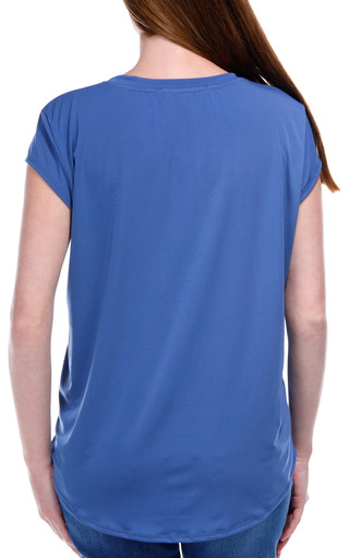Thumbnail 3: Blue Sol Blue Sol Womens Solid Color Cap Sleeve Top 