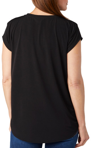 Thumbnail 4: Blue Sol Blue Sol Womens Solid Color Cap Sleeve Top 
