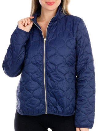 Thumbnail 3: GOTTEX Gottex Womens Quilted Full Front Zip Jacket 
