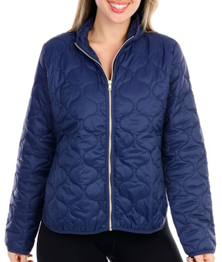 Thumbnail 1: GOTTEX Gottex Womens Quilted Full Front Zip Jacket 