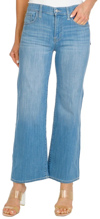 Thumbnail 2: Hudson Hudson Womens Rosalie High Rise Wide Leg Ankle Jeans 