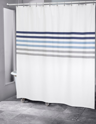Thumbnail 1: IZOD Izod Augusta Stripe Shower Curtain 