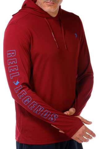 Thumbnail 6: REEL LEGENDS Reel Legends Mens Solid Freeline Hoodie 