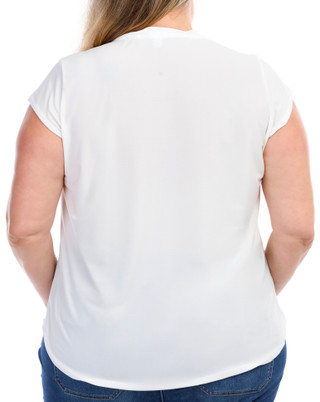 Thumbnail 6: Blue Sol Blue Sol Plus Solid Color Cap Sleeve Top 