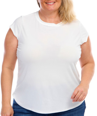 Thumbnail 2: Blue Sol Blue Sol Plus Solid Color Cap Sleeve Top 