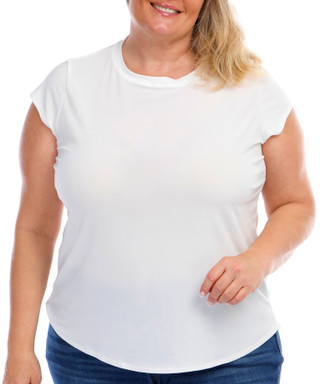 Thumbnail 8: Blue Sol Blue Sol Plus Solid Color Cap Sleeve Top 