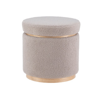 Thumbnail 2: Linon Linon Blanche Sherpa Storage Ottoman 