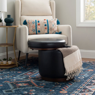 Thumbnail 4: Linon Linon Blanche Storage Ottoman 