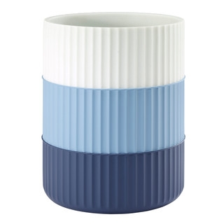 Thumbnail 2: IZOD Izod Clubhouse Blue Stripe Wastebasket/Trash Can 