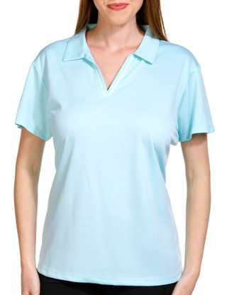 Thumbnail 1: COURT HALEY Court Haley Womens Solid Short Sleeve Golf Polo Shirt 