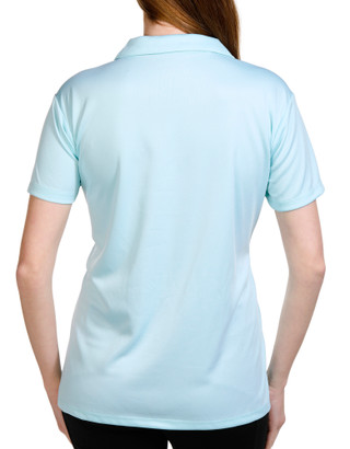 Thumbnail 2: COURT HALEY Court Haley Womens Solid Short Sleeve Golf Polo Shirt 
