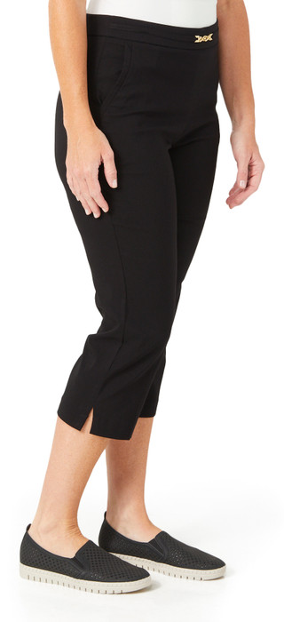 Thumbnail 3: Counterparts Counterparts Womens Solid Chain Waist Capris 