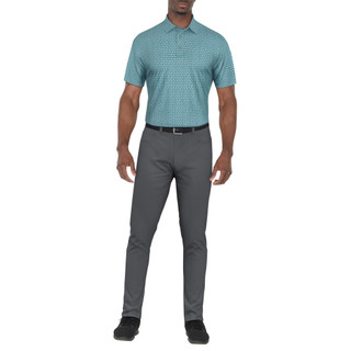 Thumbnail 3: PGA TOUR PGA TOUR Men's Flamingo Geo Short Sleeve Polo 