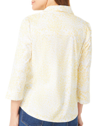 Thumbnail 2: Coral Bay Coral Bay Womens Printed Button Down 3/4 Sleeve Top 