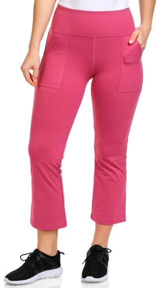 Thumbnail 2: Brisas Brisas Womens Active 25 in. Crop Flare Pants 