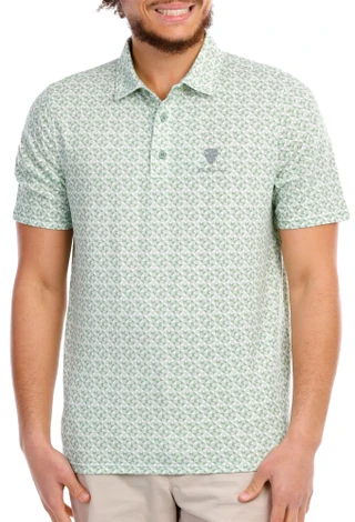 Thumbnail 2: Ben Sherman Ben Sherman Mens Geometric Tech Terry Polo Shirt 